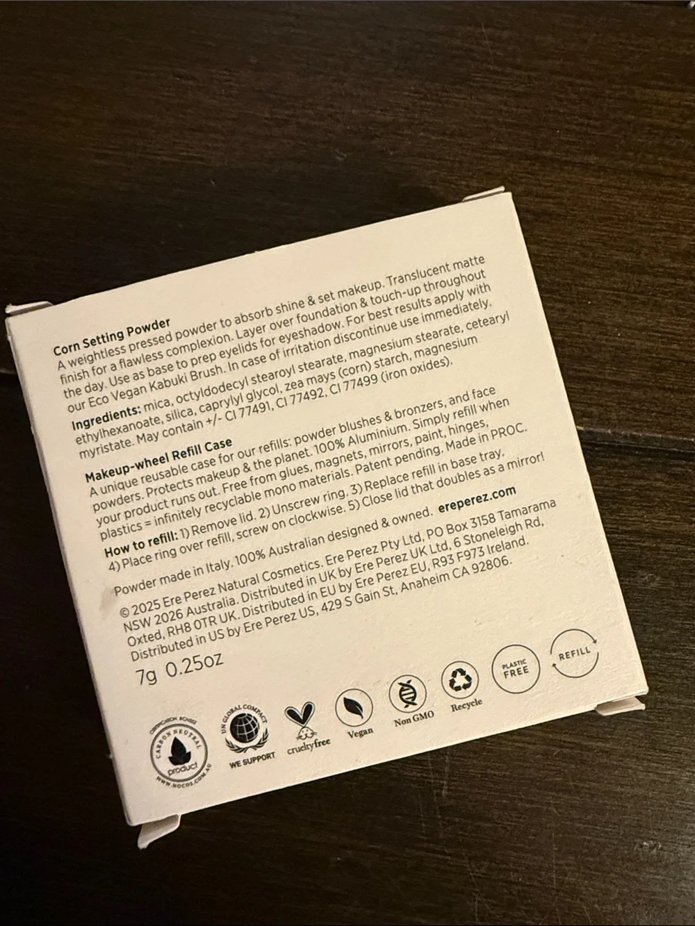 Corn Setting Powder - Translucent powder